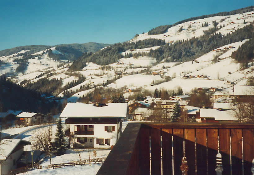 La vue du balcon...